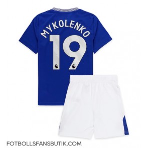 Everton Vitaliy Mykolenko #19 Replika Hemmatröja Barn 2024-25 Kortärmad (+ Korta byxor)